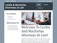Tablet Screenshot of lockielaw.com